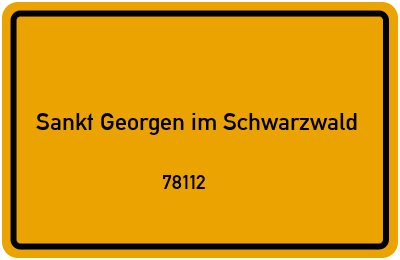 78112 Sankt Georgen im Schwarzwald