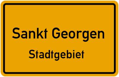 Straßenverzeichnis Sankt Georgen Stadtgebiet