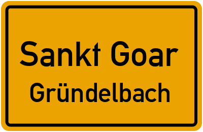 Straßenverzeichnis Sankt Goar Gründelbach