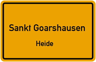 Straßenverzeichnis Sankt Goarshausen Heide
