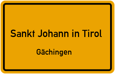 Straßenverzeichnis Sankt Johann in Tirol Gächingen
