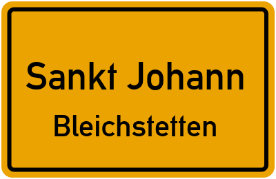 Straßenverzeichnis Sankt Johann Bleichstetten