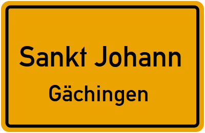 Straßenverzeichnis Sankt Johann Gächingen