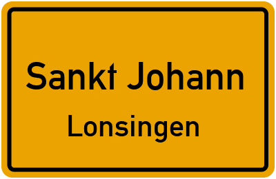 Straßenverzeichnis Sankt Johann Lonsingen