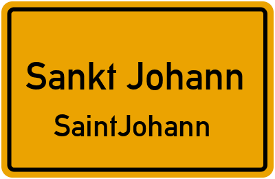 Straßenverzeichnis Sankt Johann SaintJohann