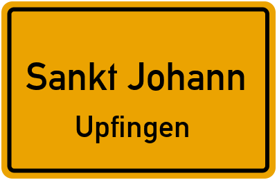 Straßenverzeichnis Sankt Johann Upfingen