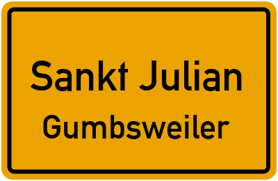Straßenverzeichnis Sankt Julian Gumbsweiler