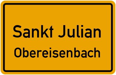 Straßenverzeichnis Sankt Julian Obereisenbach