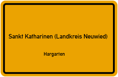 Straßenverzeichnis Sankt Katharinen (Landkreis Neuwied) Hargarten