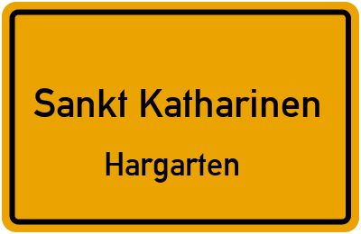 Straßenverzeichnis Sankt Katharinen Hargarten