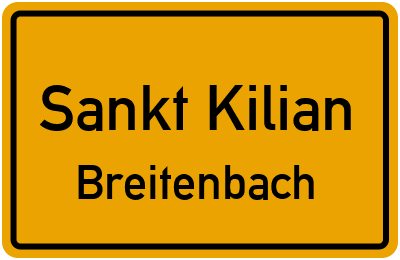 Straßenverzeichnis Sankt Kilian Breitenbach