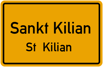 Straßenverzeichnis Sankt Kilian St. Kilian