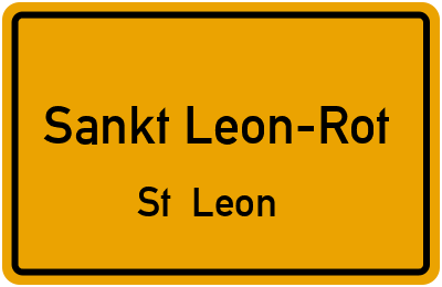 Straßenverzeichnis Sankt Leon-Rot St. Leon