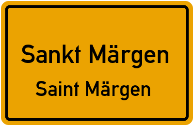 Straßenverzeichnis Sankt Märgen Saint Märgen