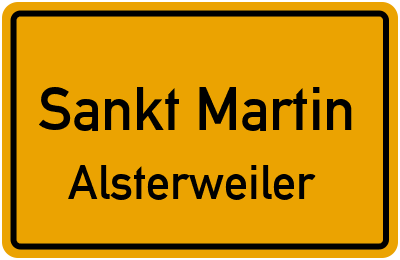 Straßenverzeichnis Sankt Martin Alsterweiler