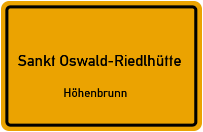 Sankt Oswald-Riedlhütte