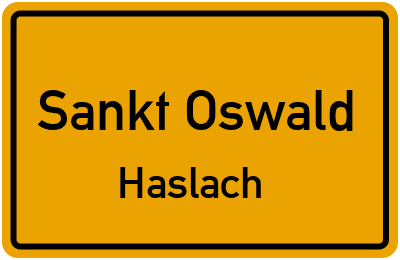 Straßenverzeichnis Sankt Oswald Haslach