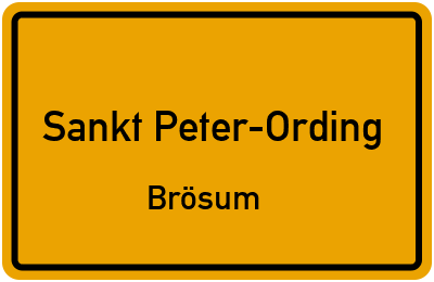 Straßenverzeichnis Sankt Peter-Ording Brösum