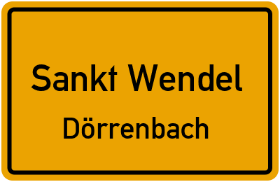 Straßenverzeichnis Sankt Wendel Dörrenbach