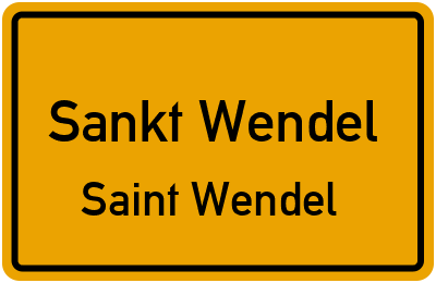 Straßenverzeichnis Sankt Wendel Saint Wendel