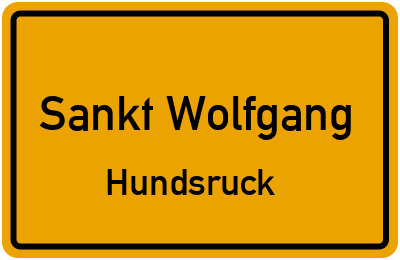 Ortsschild Sankt Wolfgang Hundsruck