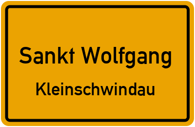 Straßenverzeichnis Sankt Wolfgang Kleinschwindau