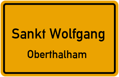 Straßenverzeichnis Sankt Wolfgang Oberthalham