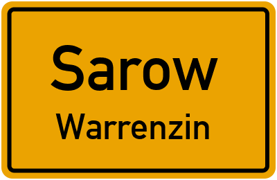 Straßenverzeichnis Sarow Warrenzin