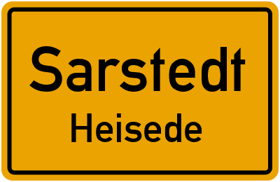 Ortsschild Sarstedt Heisede