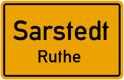 Ortsschild Sarstedt Ruthe