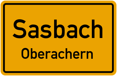 Straßenverzeichnis Sasbach Oberachern