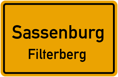 Straßenverzeichnis Sassenburg Filterberg