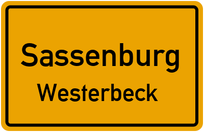 Straßenverzeichnis Sassenburg Westerbeck