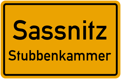 Ortsschild Sassnitz Stubbenkammer