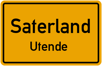 Straßenverzeichnis Saterland Utende
