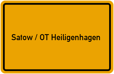 Branchenbuch Satow / OT Heiligenhagen, Mecklenburg-Vorpommern