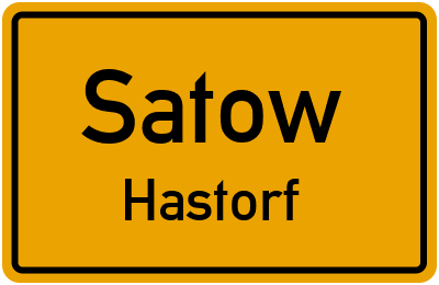 Straßenverzeichnis Satow Hastorf