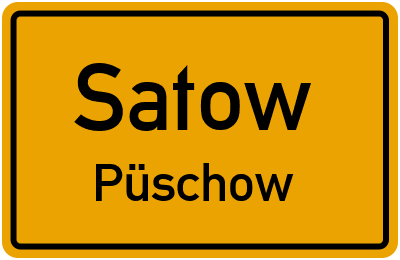 Straßenverzeichnis Satow Püschow