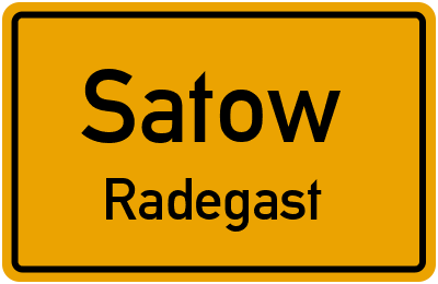 Straßenverzeichnis Satow Radegast