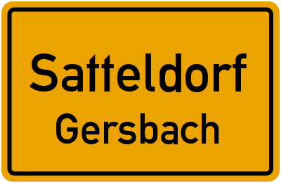 Straßenverzeichnis Satteldorf Gersbach