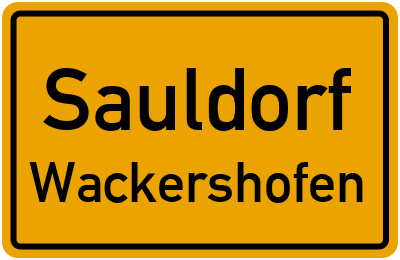 Straßenverzeichnis Sauldorf Wackershofen
