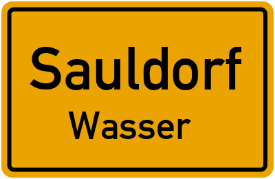 Straßenverzeichnis Sauldorf Wasser