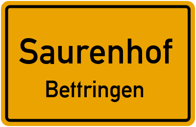 Straßenverzeichnis Saurenhof Bettringen
