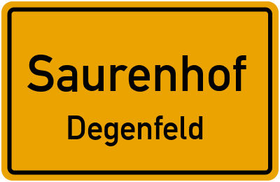 Straßenverzeichnis Saurenhof Degenfeld