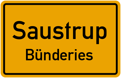 Straßenverzeichnis Saustrup Bünderies