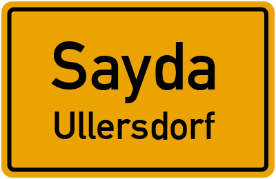Straßenverzeichnis Sayda Ullersdorf