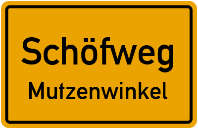 Straßenverzeichnis Schöfweg Mutzenwinkel