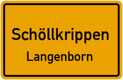 Straßenverzeichnis Schöllkrippen Langenborn