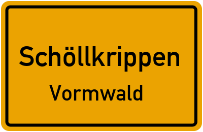 Straßenverzeichnis Schöllkrippen Vormwald