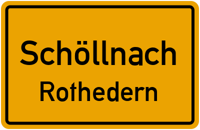 Straßenverzeichnis Schöllnach Rothedern